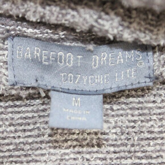 Barefoot Dreams Medium Gray CozyChic Lite Circle Cardigan Sweater Pockets - Picture 2 of 3